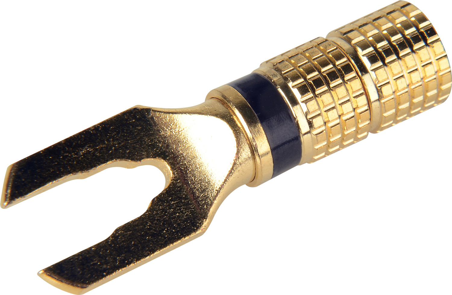 Deluxe Gold Spade Connector BLACK