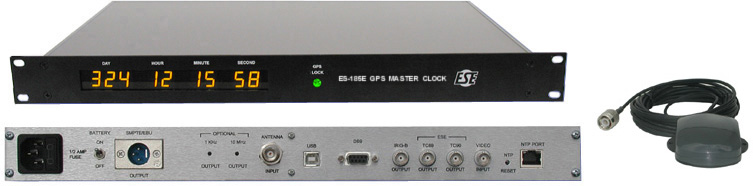 ESE ES185E/NTP6/ANT Master Lock - GPS - Better than 10s Accuracy - NTP Time Server with Antenna Option ES185E-NTP6-ANT