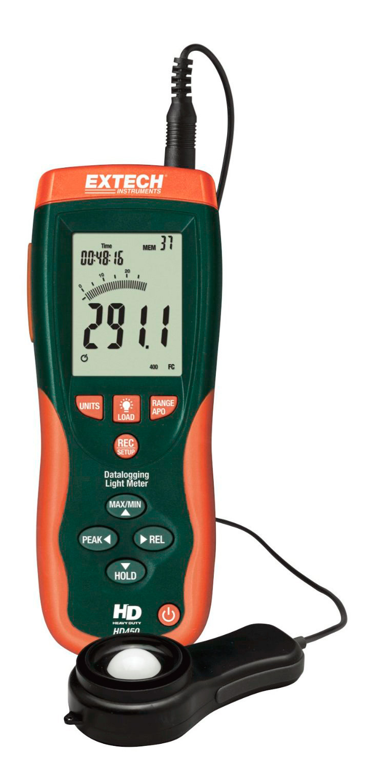 Extech 407026-NIST High-Intensity Dual-Scale Light Meter With NIST Traceable Calibration Certificate