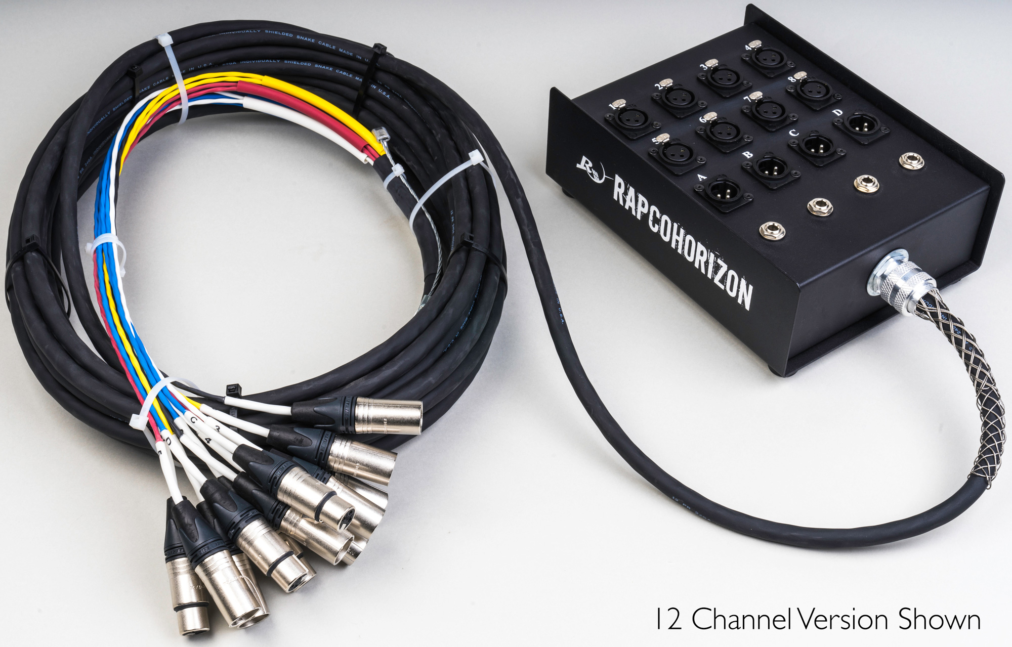 16Channel (12x4) FanBox Snake with XLRF Returns 50 Foot
