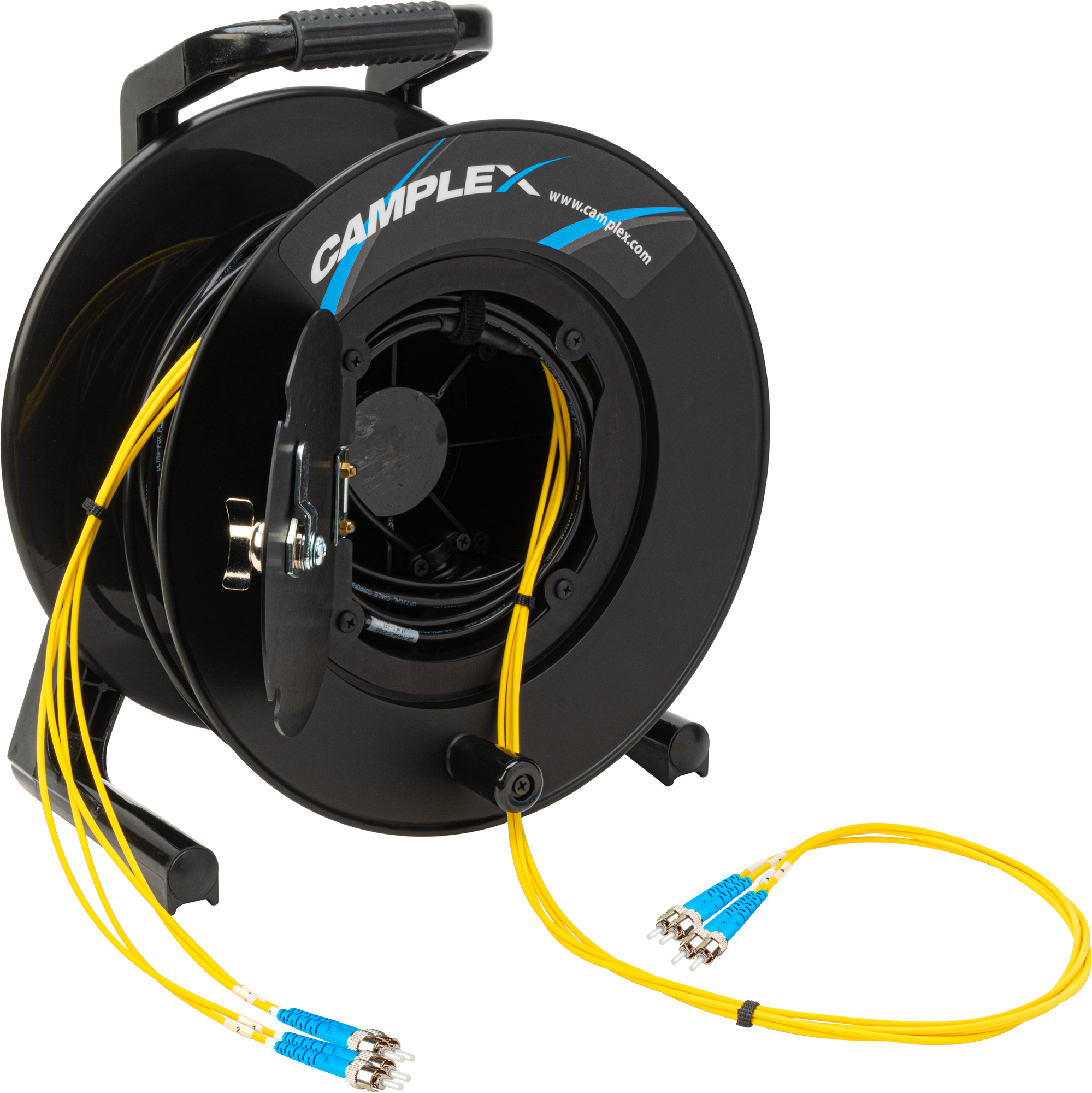 Camplex 4Channel ST Single Mode Fiber Optic Tactical Snake on Reel 250 Ft