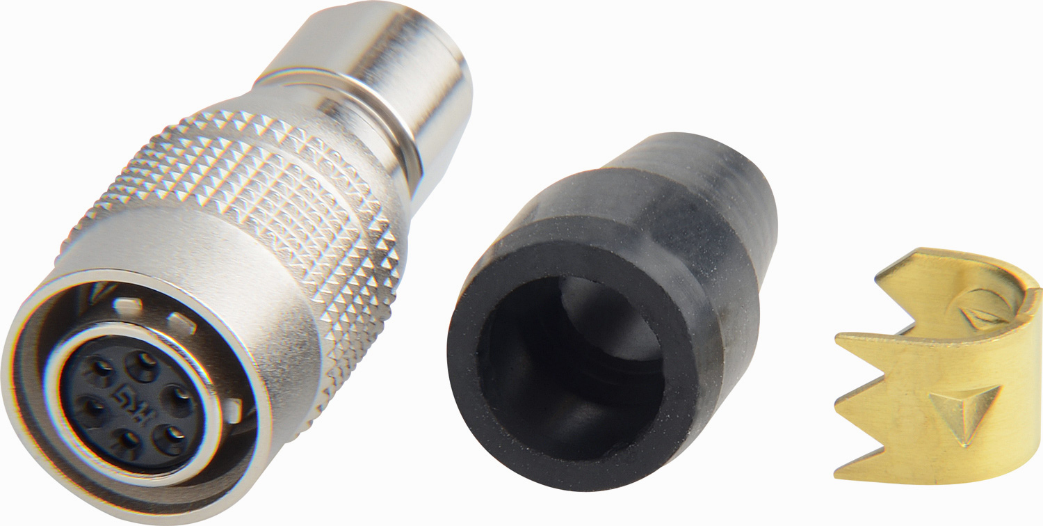 Hirose HR10A7P6S 6Pin Female Connector with 7mm Male Shell