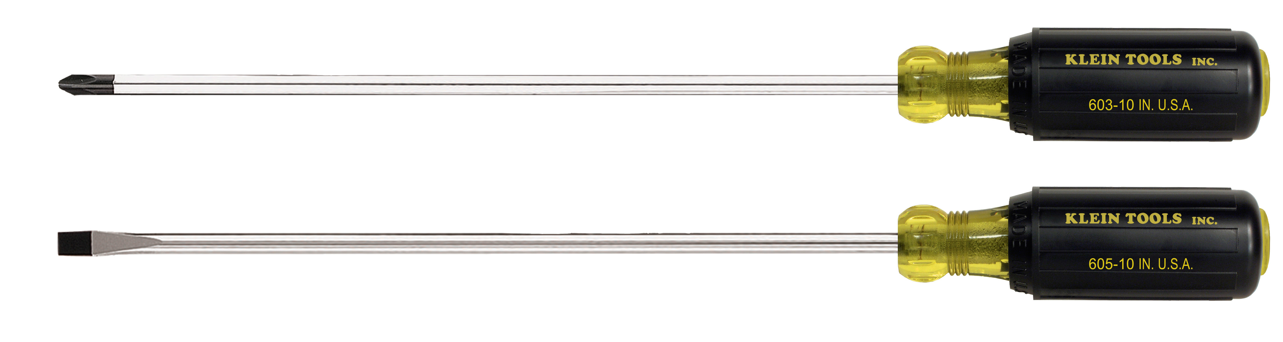 Klein Tools 85072 2Piece 10Inch Long Blade Screwdriver Set