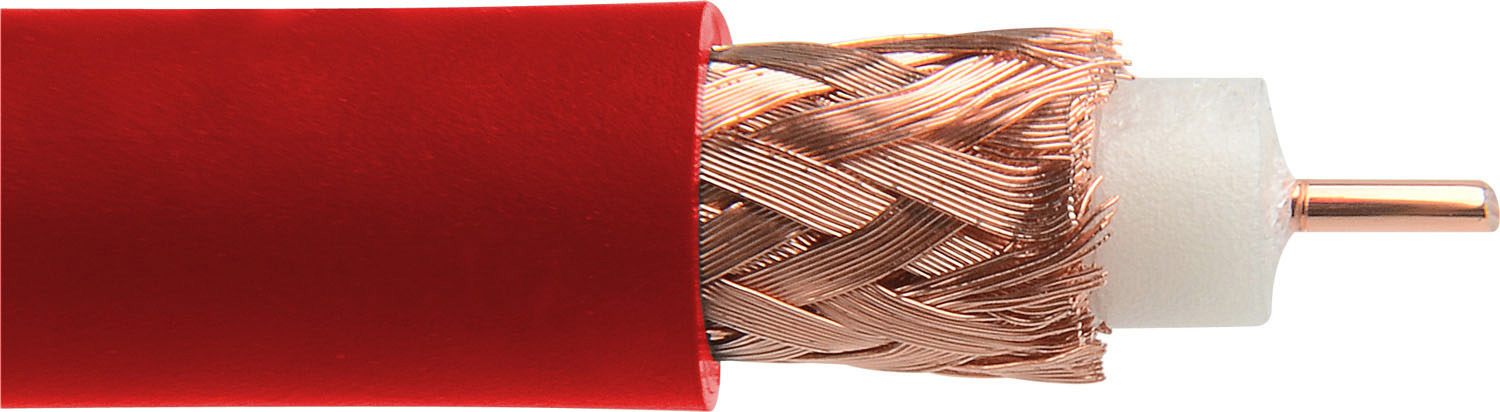 Canare L-5CFW 75 ohm Digital Video Flexible Coaxial Cable - 984 Foot - Red L-5CFWRD-984
