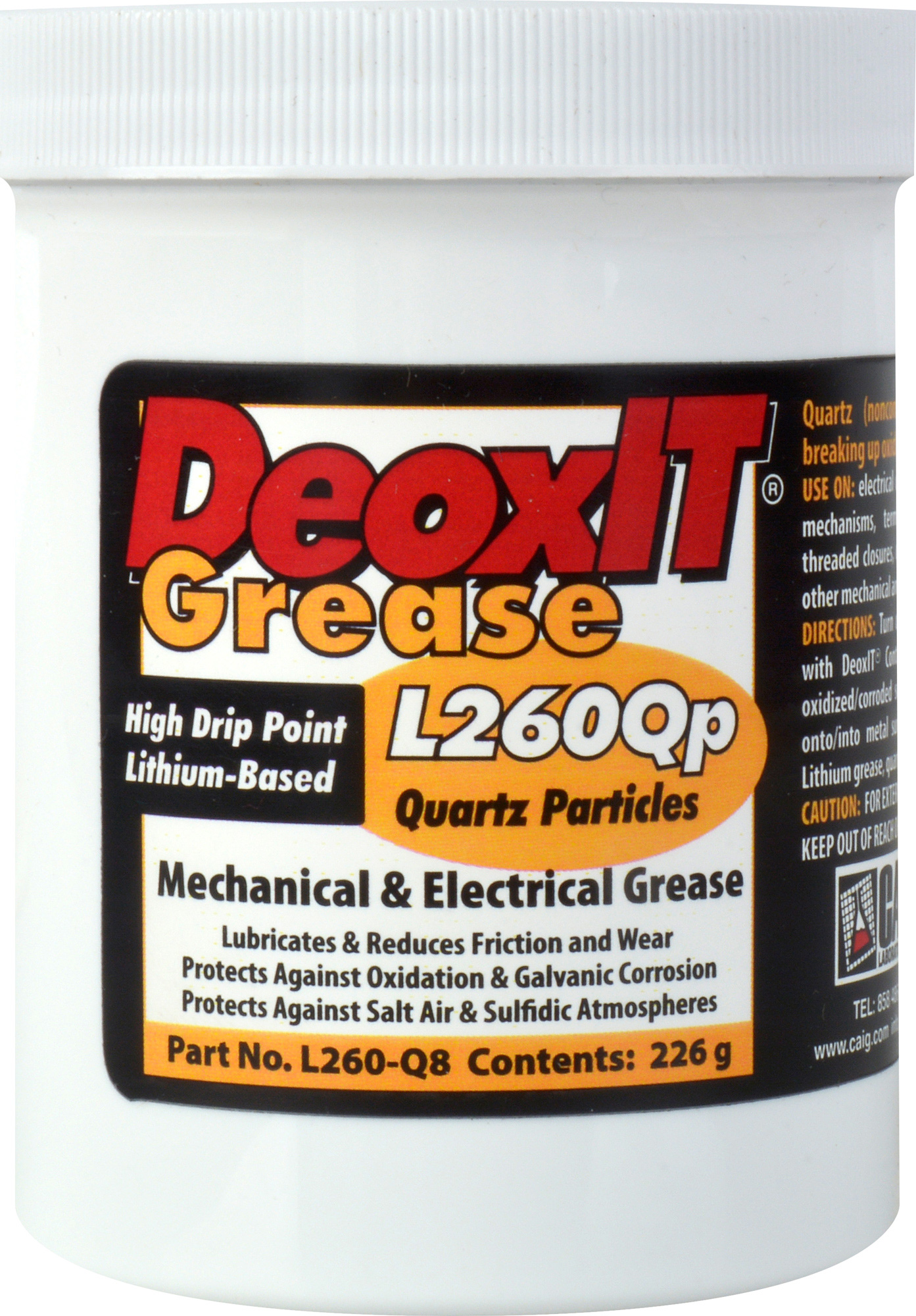 CAIG Products DeoxIT® L260Qp Mechanical and Electrical Grease 226g