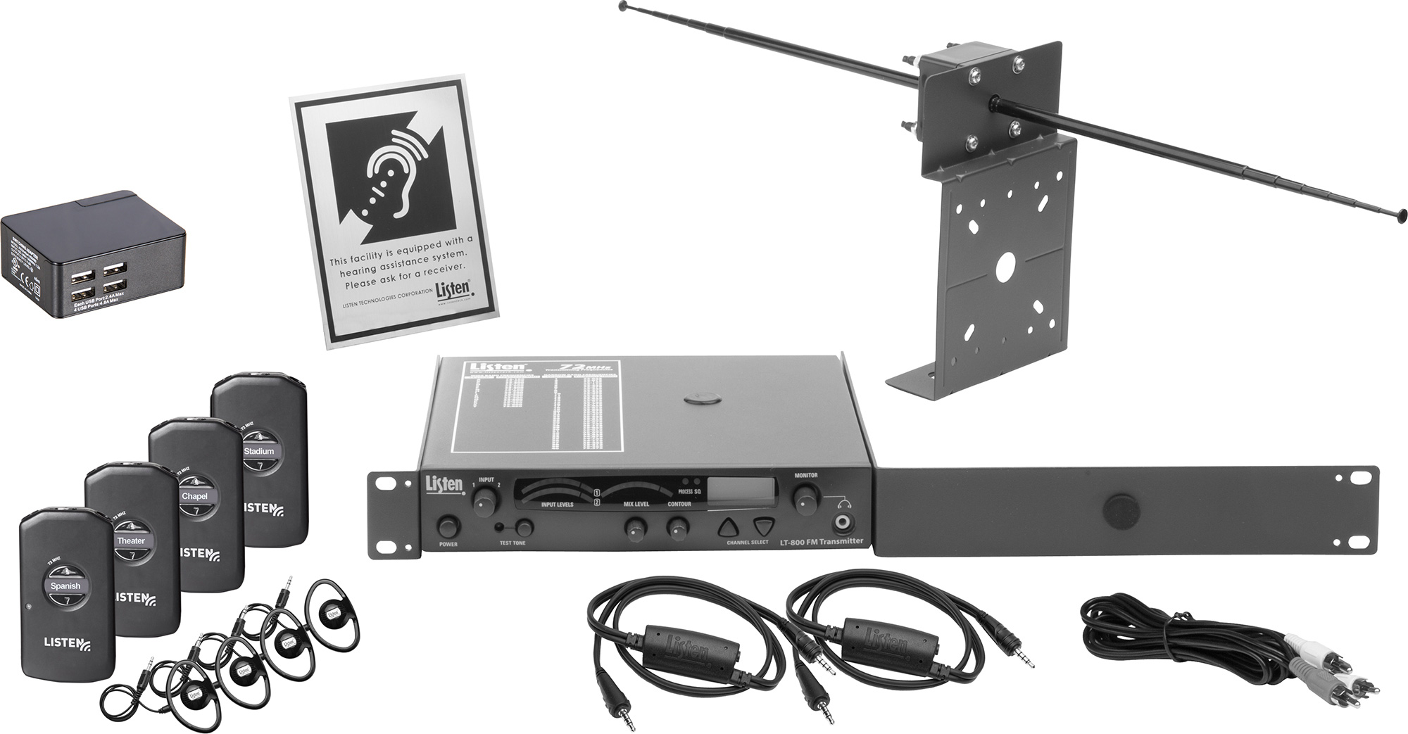 Listen LS 54 072 IDSP Prime Level II Stationary RF System 72 MHz Li 