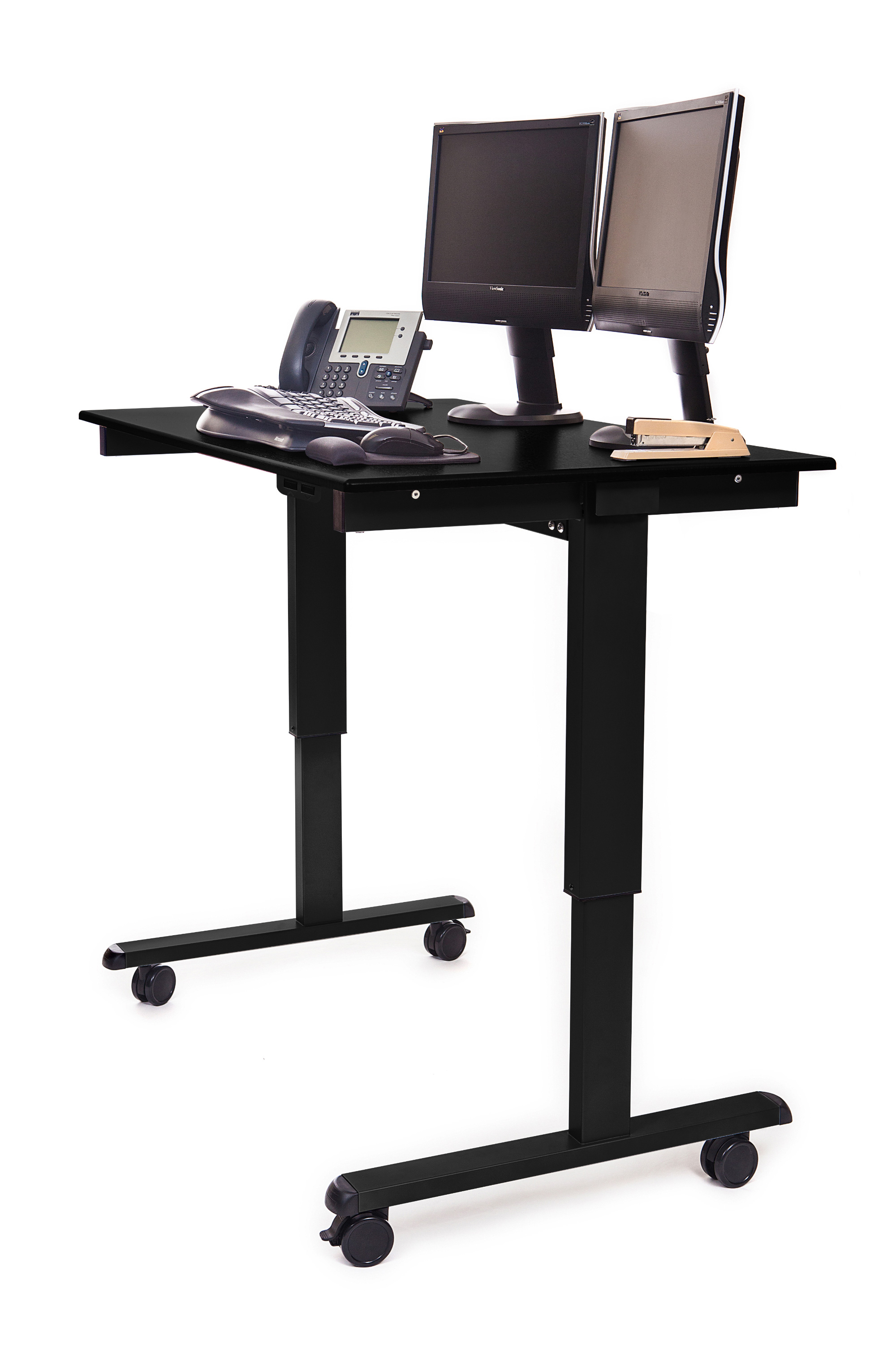 Luxor STANDE48BK/BO 48 Inch Electric Standing Desk Black Frame
