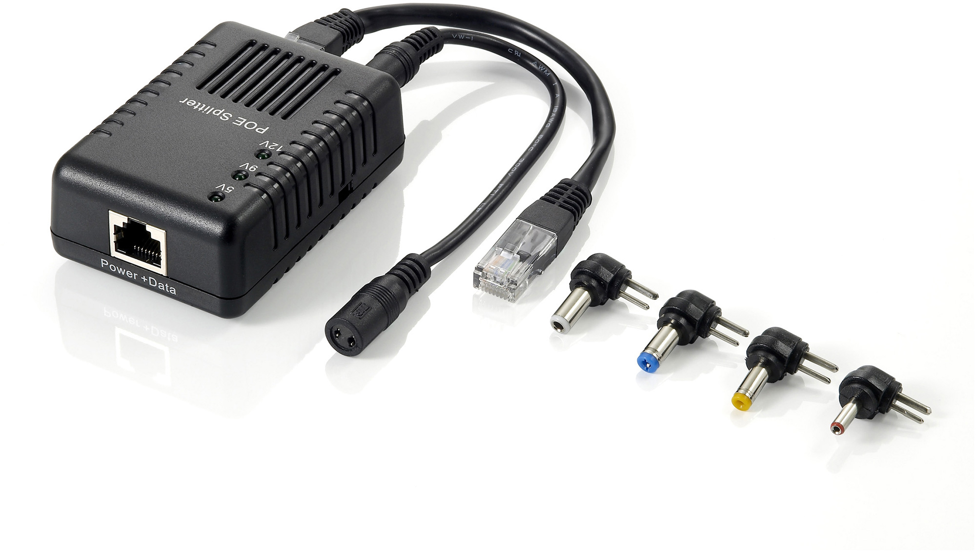LevelOne POS-1002 5-12V DC PoE Splitter LVL1-POS-1002