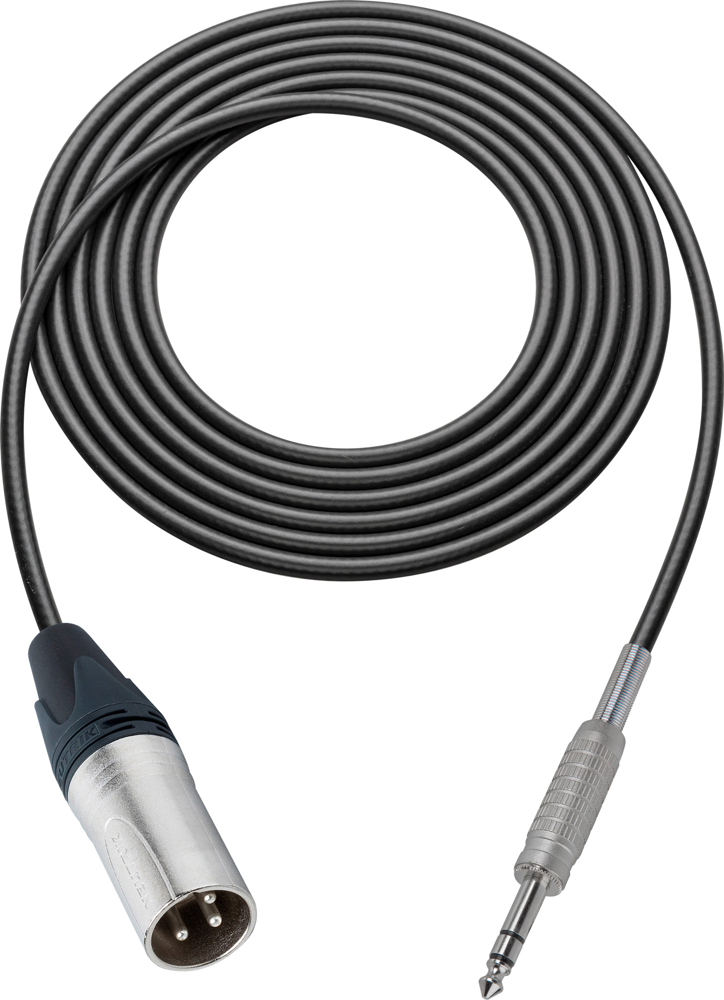 Mogami Audio Cable 3Pin XLR Male to 1/4Inch TRS Male 100 Foot Black