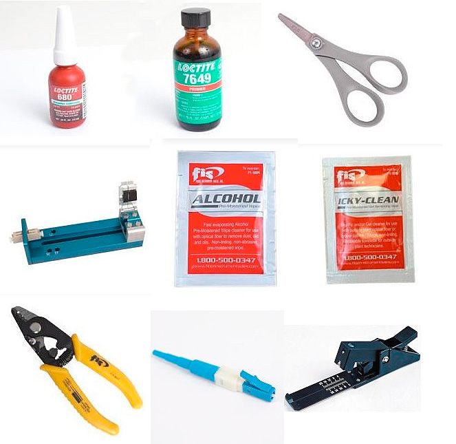 Fiber Optic Field Termination Kit w/10 LC Connectors
