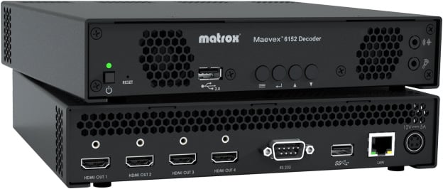 Matrox MVX-D6152-4 Quad 4K Decoder MTX-MVX-D6152-4