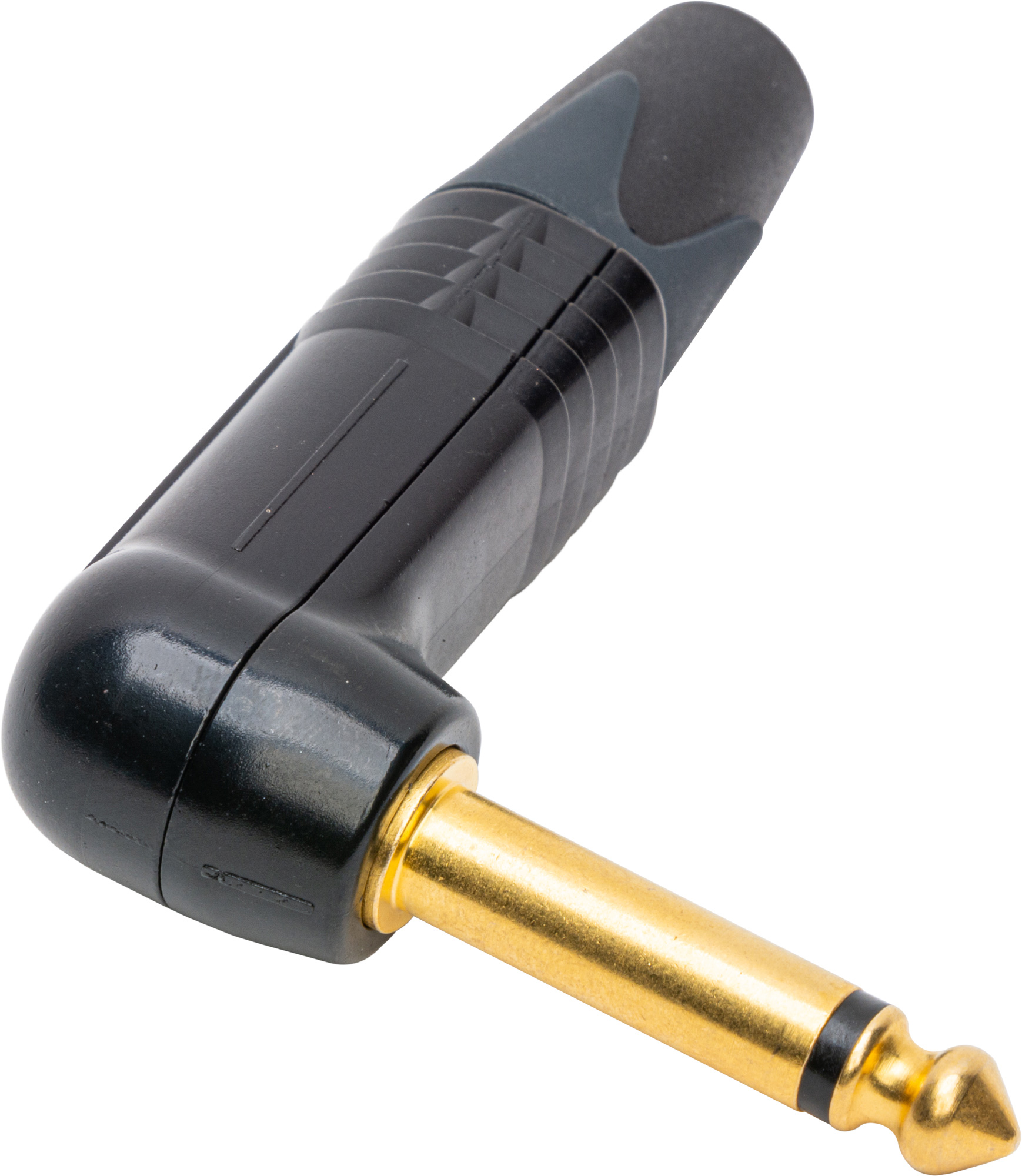Neutrik NP2RXB Mono Right Angle 1/4 Inch Plug with Gold Contacts