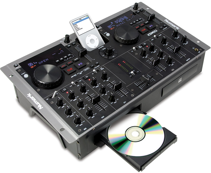 Numark iCDMIX 3 Dual MP3/CD Performance System with Universal Dock