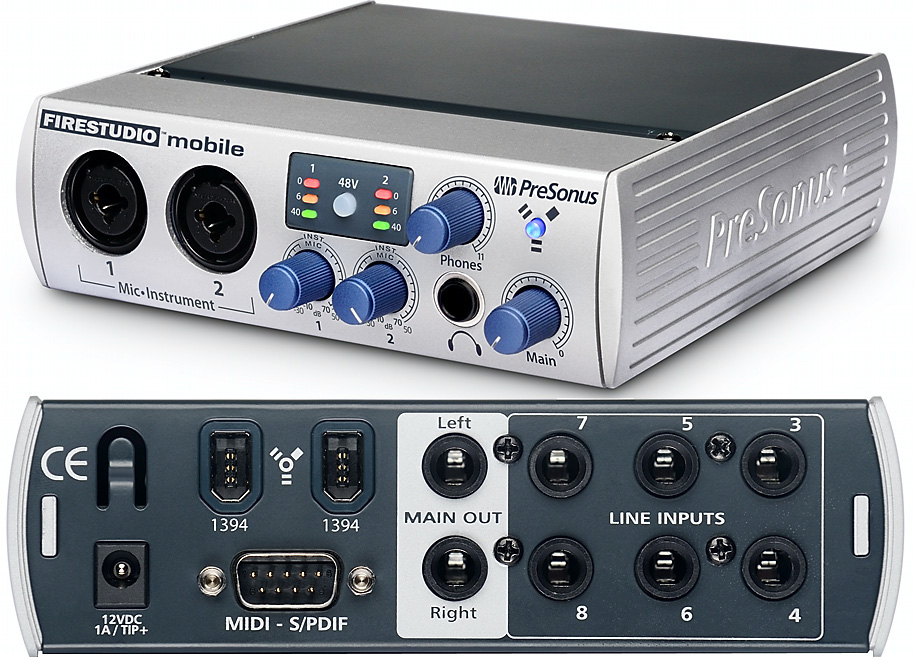 PreSonus FireStudio Mobile 10x6 Firewire Recording System