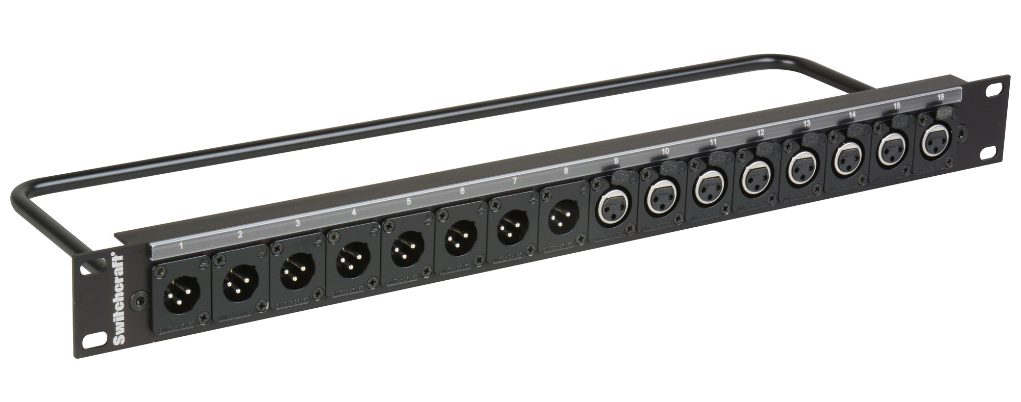 Switchcraft QGPK18M8FB 8 XLR Male 8 XLR Female Patchbay