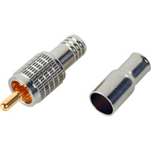 Heavy Duty 75 Ohm RCA Video Connector for Stranded Cable