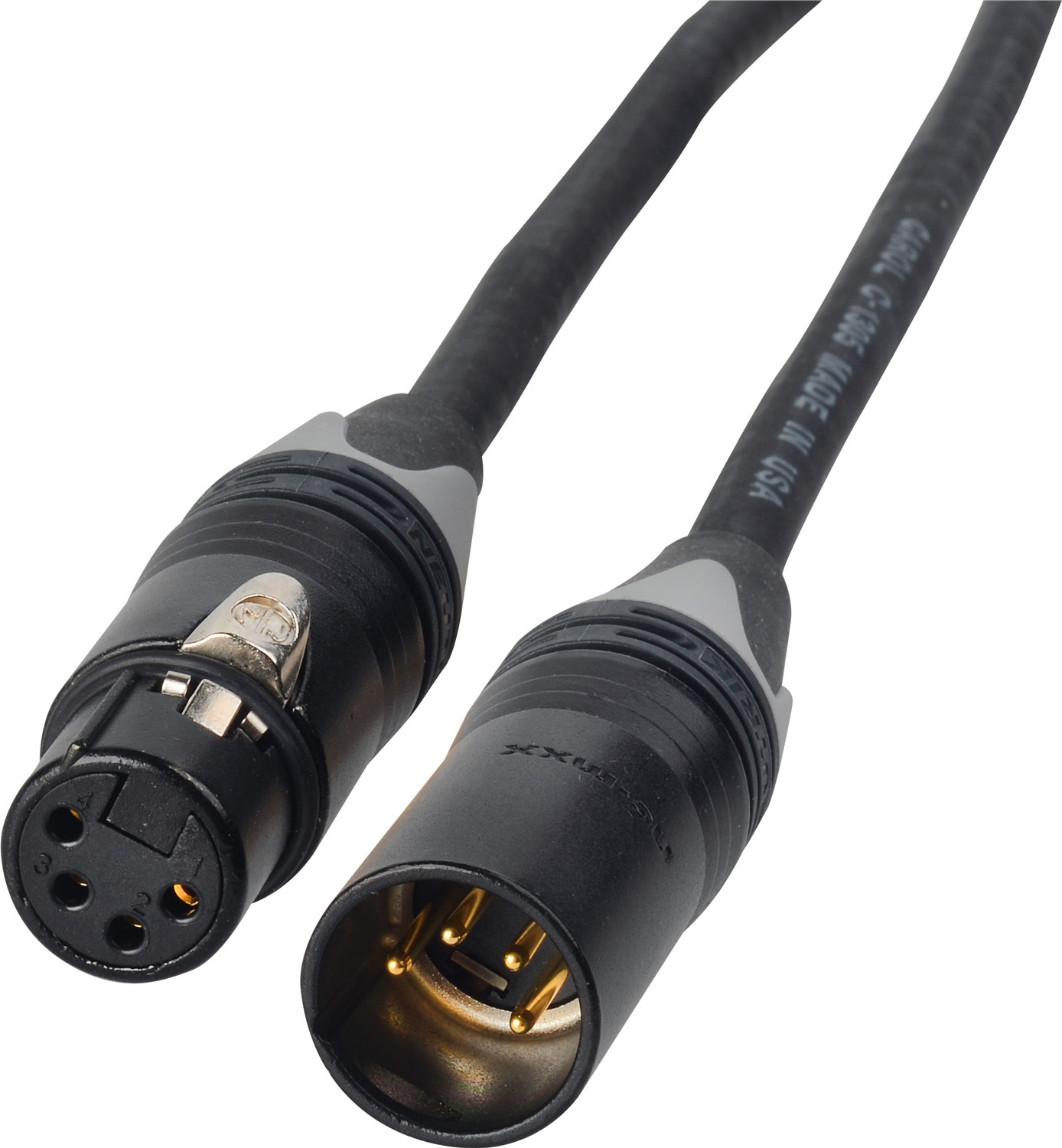 12V DC Power Cable 4Pin XLR Male to 4Pin XLR Female 2 Foot