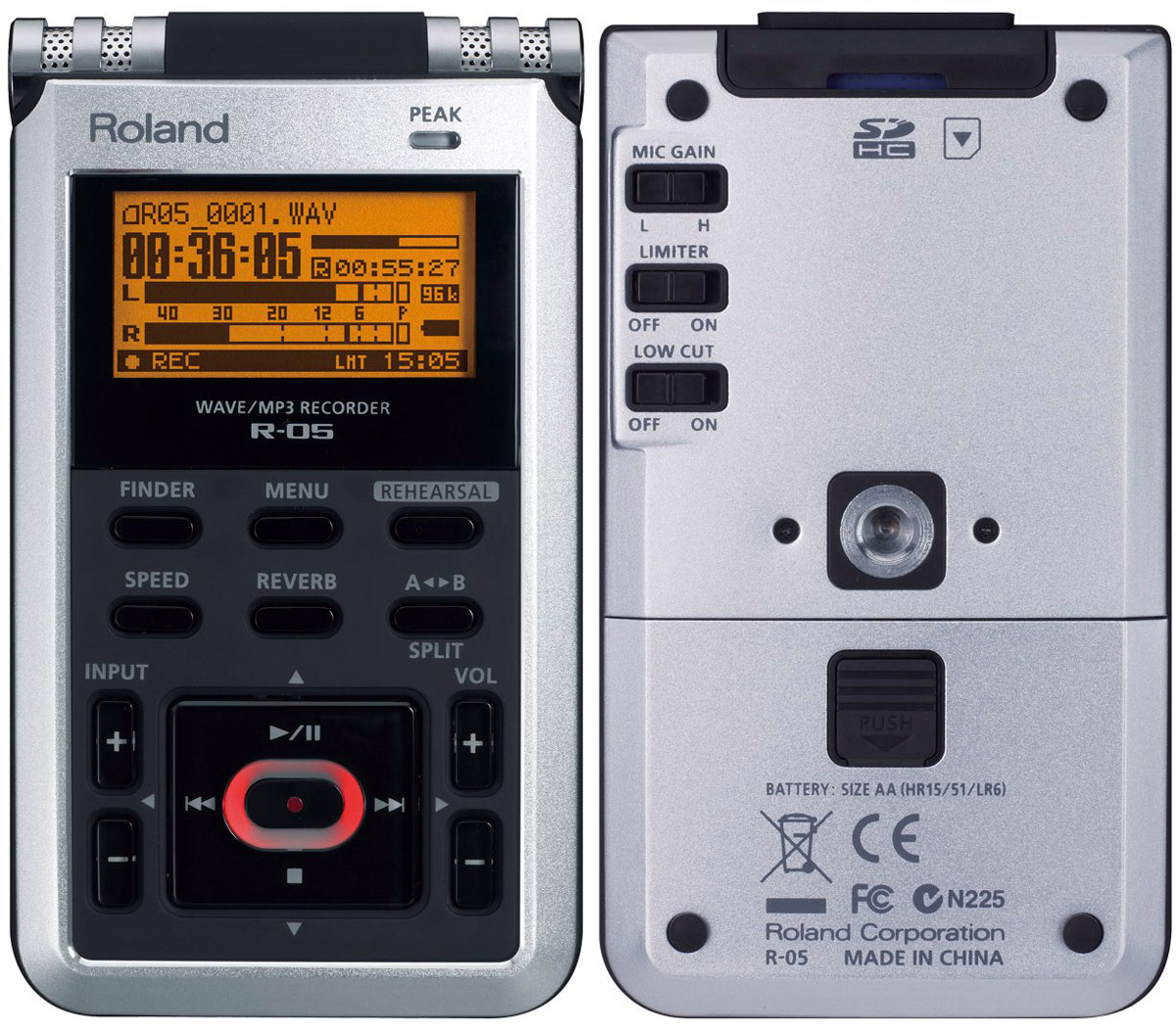 Roland R05 High Resolution WAVE/MP3 Handheld Recorder