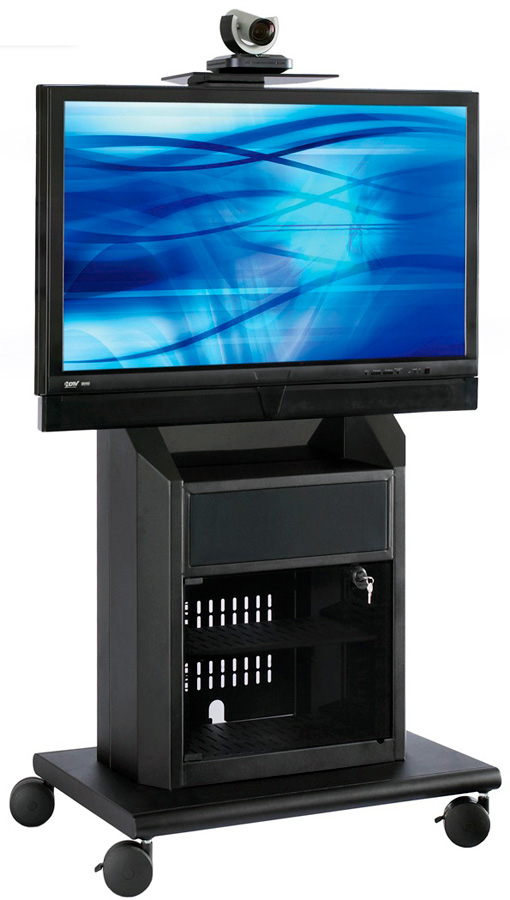 Avteq RPS800S Rollabout Video Conferencing Cart for a 3752 Inch Flat