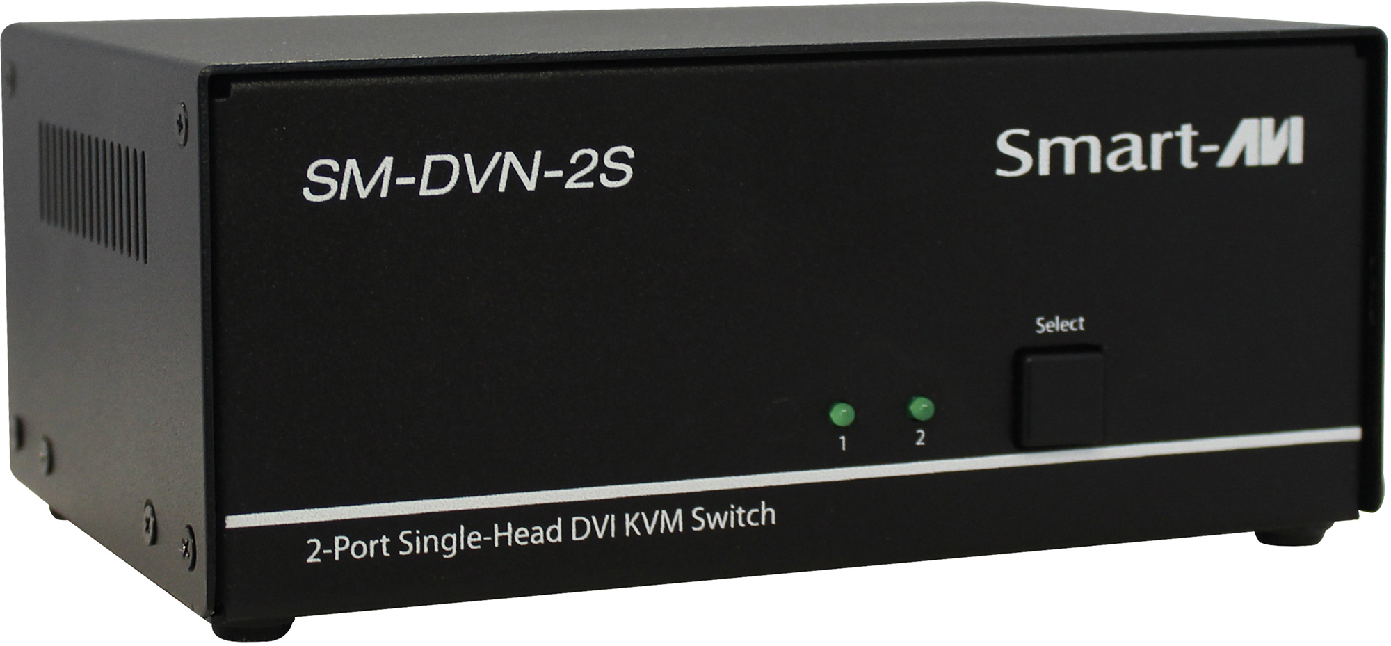 Smart AVI SM-DVN-2S Single Head Dual Link DVI-I KVM Switch with Audio and USB 2.0 Support - 2 Port SAVI-SM-DVN-2S