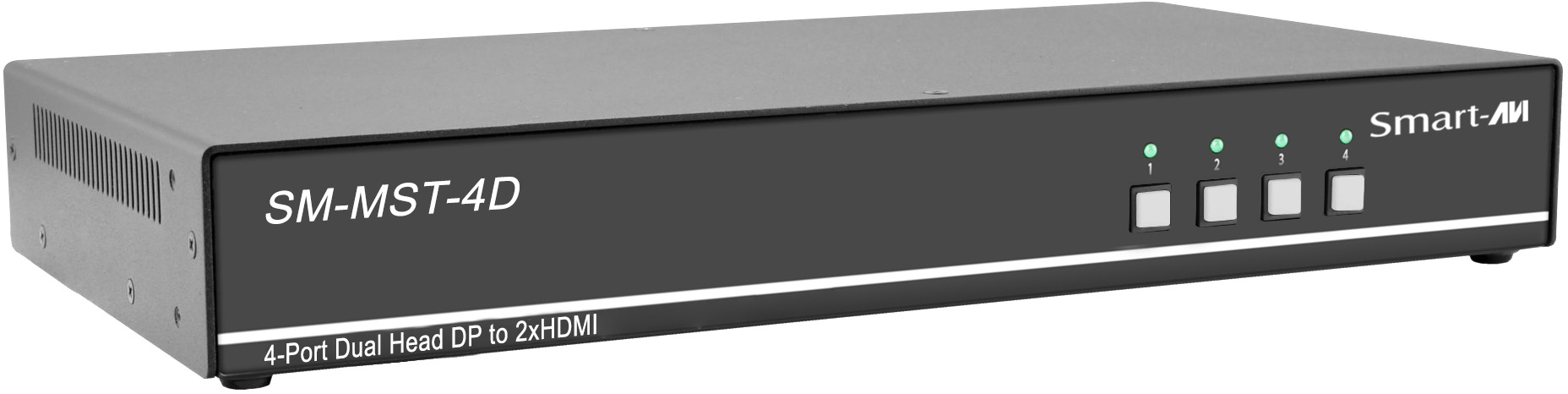 Smart AVI SM-MST-4D MultiStream Transport Technology KVM Switch with Dual 4K HDMI Out - 4 Port SAVI-SM-MST-4D