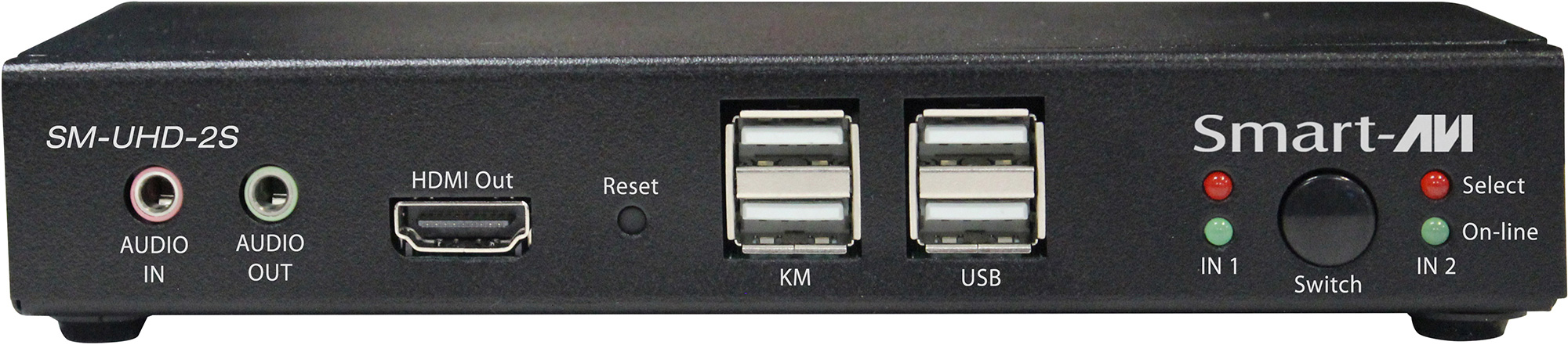 Smart AVI SM-UHD-2S HDMI KVM Switch with Audio and USB 2.0 Support - 2 Port SAVI-SM-UHD-2S