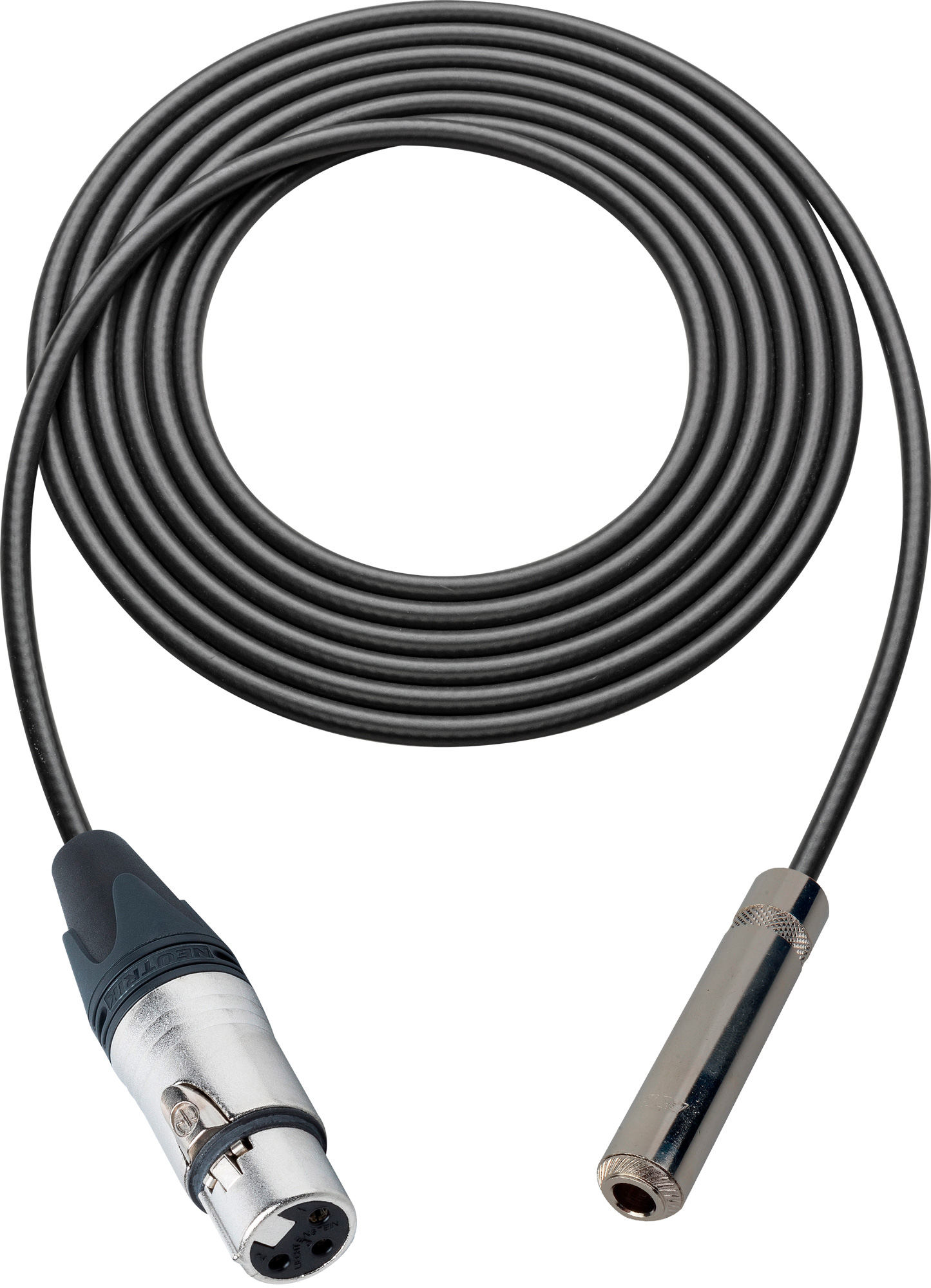 Canare StarQuad Cable XLR Female to 1/4Inch TRS Female 100 Foot Black