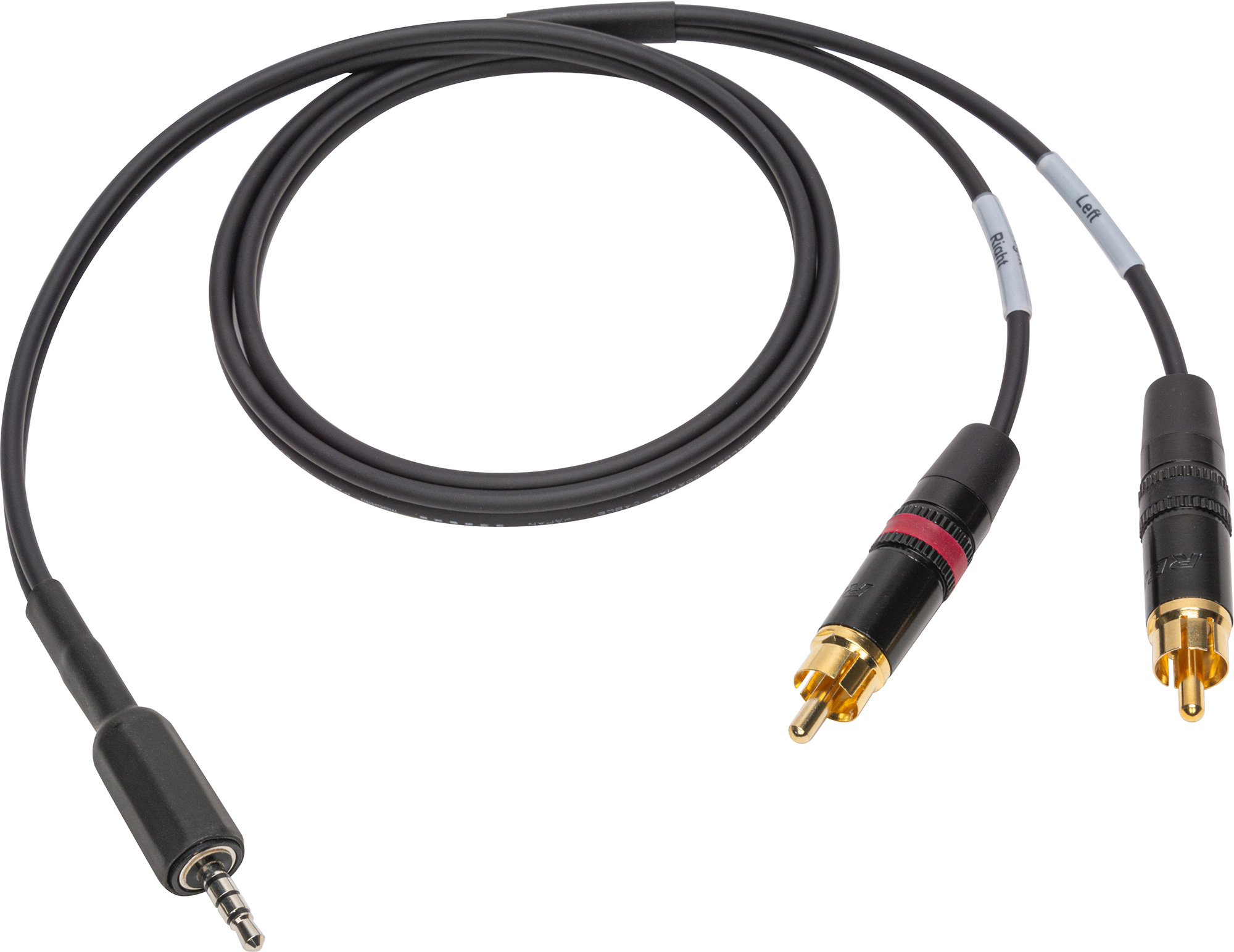 Sescom SES-LSUMRCA iPod/iPad Summing Cable Dual RCA Male to 3.5mm TRRS Male for Apple Lightning Adapter - 3 Foot SES-LSUMRCA