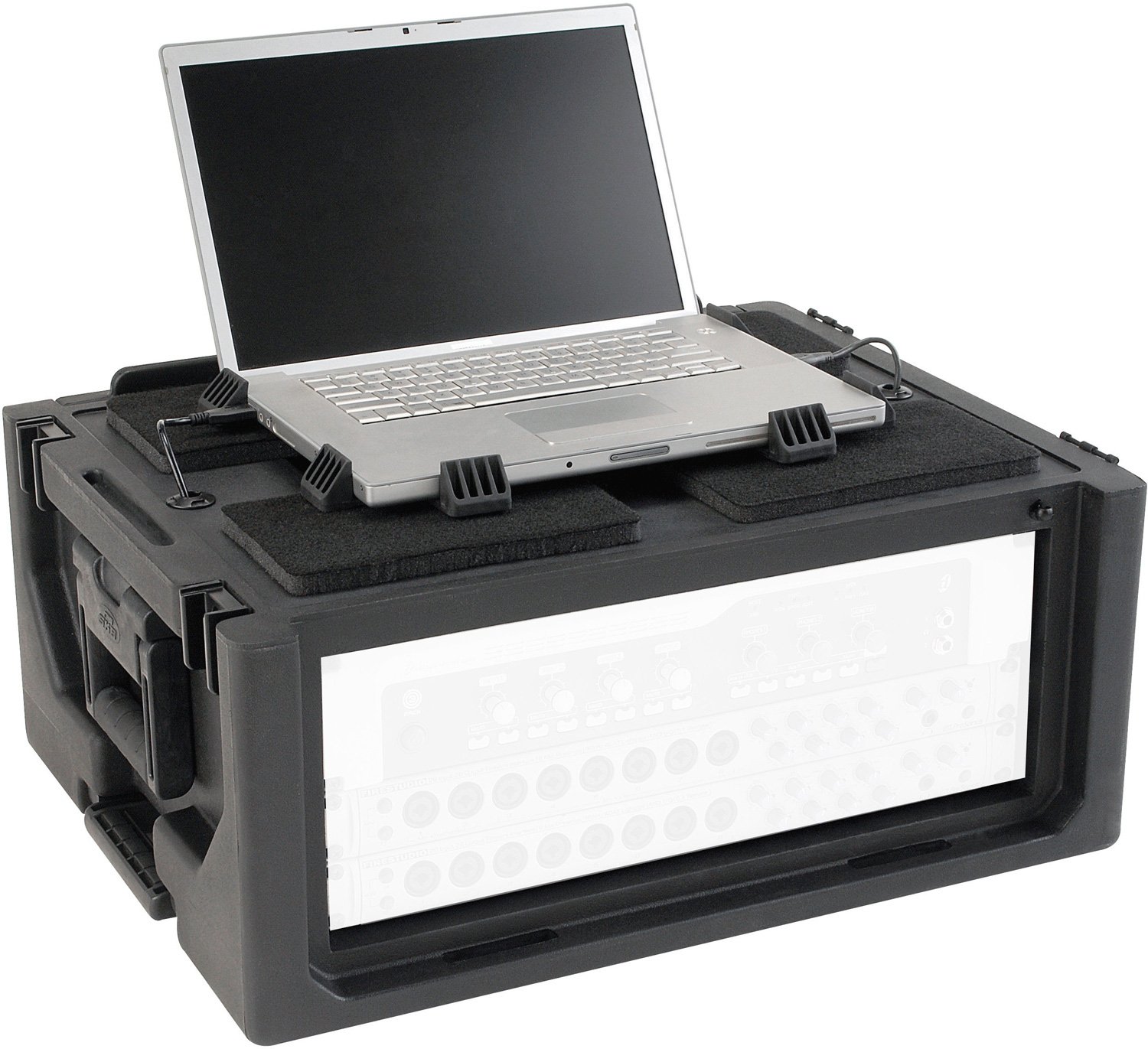 SKB 1SKB19RSF2U Studio Flyer 2RU Rack & Laptop Combo Rackmount Case