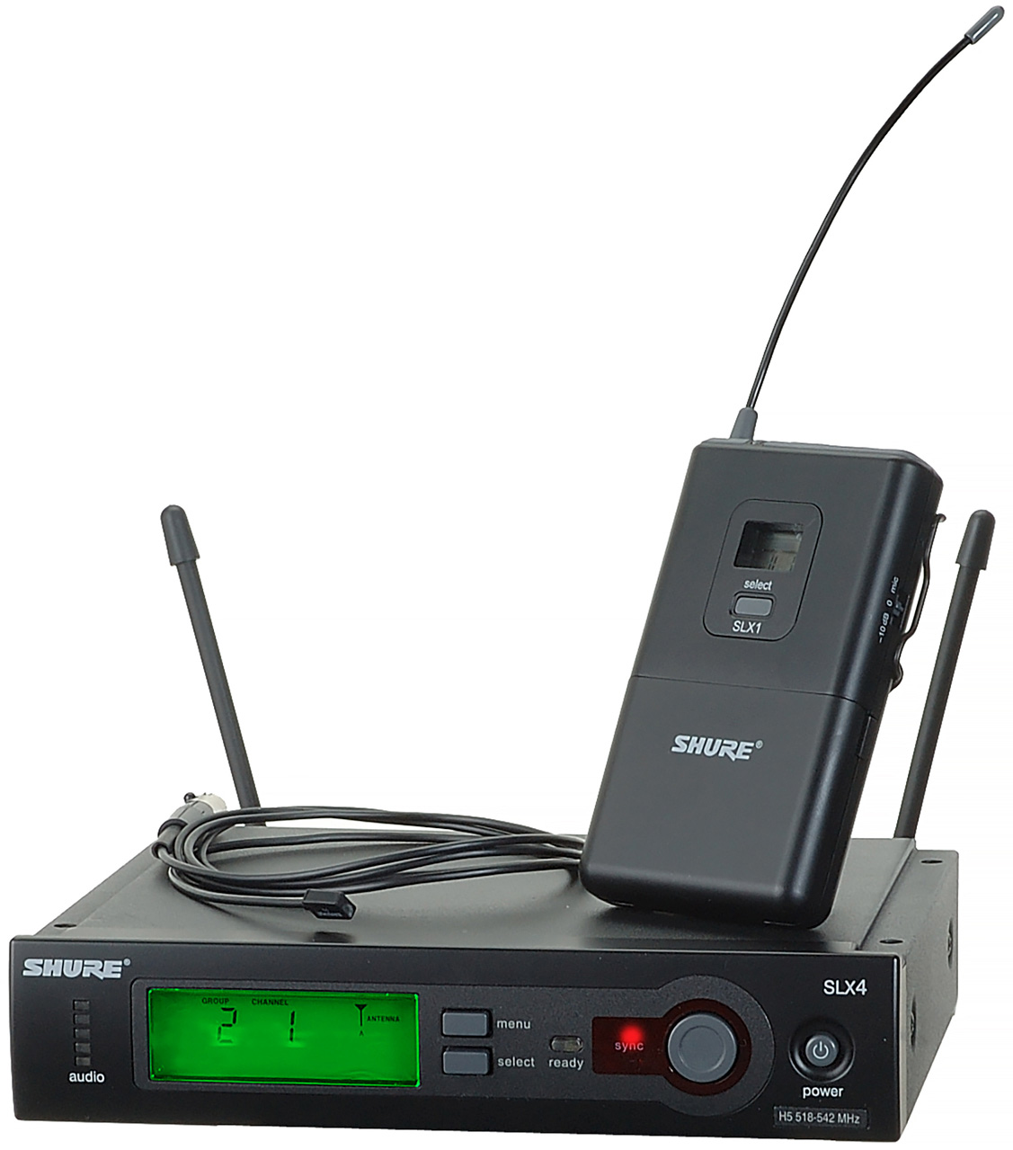 Shure SLX Wireless Bodypack System w/WL93 Lav Mic G4 470494 MHz