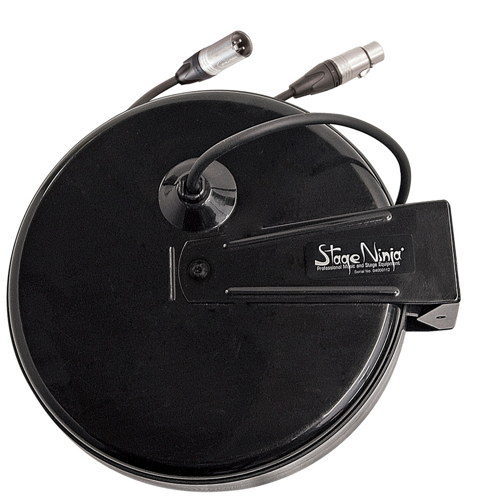 Stage Ninja XLR60D 60 ft Retractable XLR Cable Reel w/Neutrik