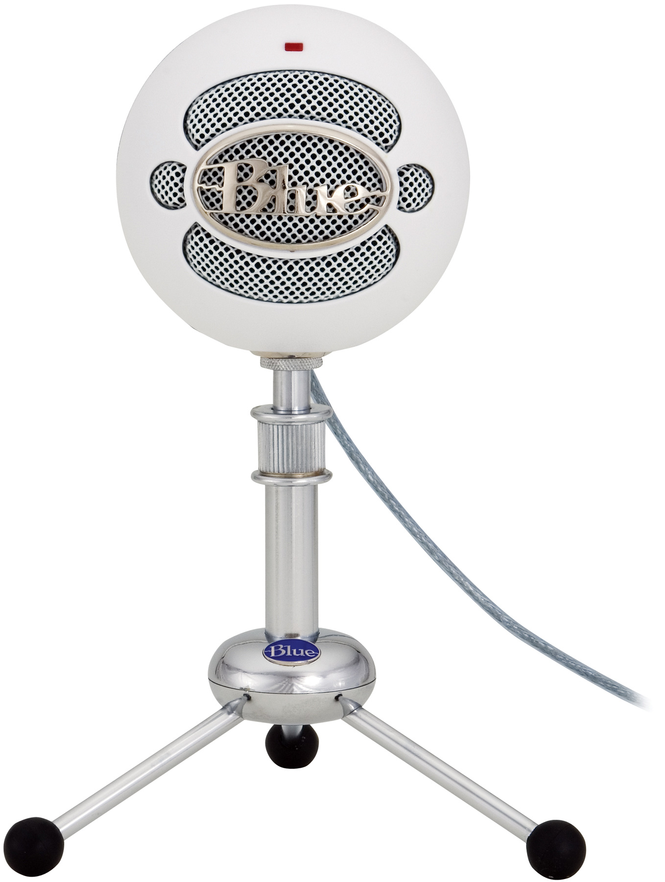 Blue Snowball Bundle High Quality USB Microphone - Textured White