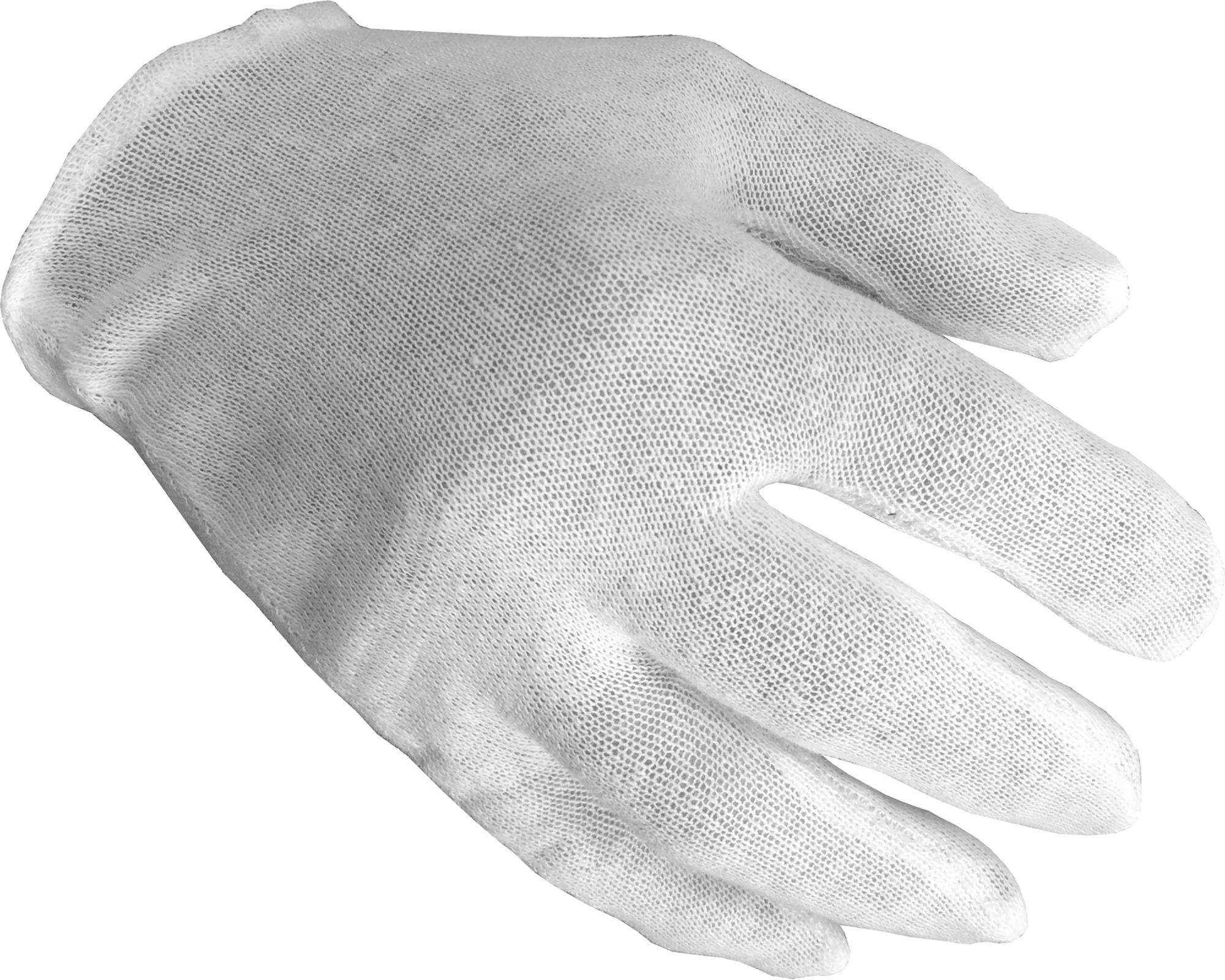 SetWear SWC000M Throw Away White Cotton Gloves Men 12 Pairs