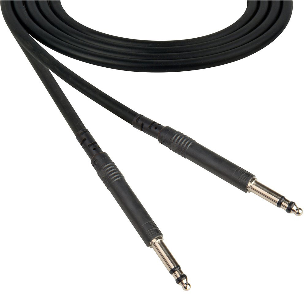 DA3B Digital Audio Bantam Patch Cord Nickel Black 3 Foot
