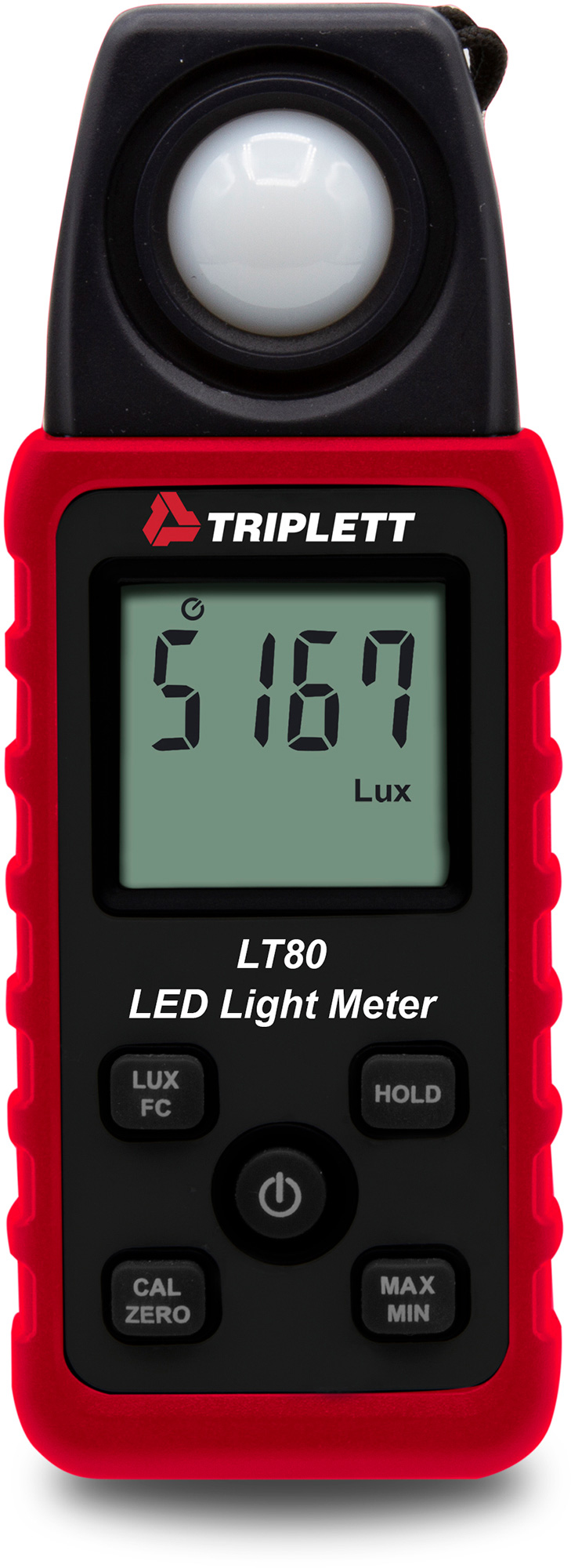Triplett LT80-NIST LED Light Meter - White LED Light Sources up to 40000 Fc with Traceability to N.I.S.T. TRIPL-LT80-NIST