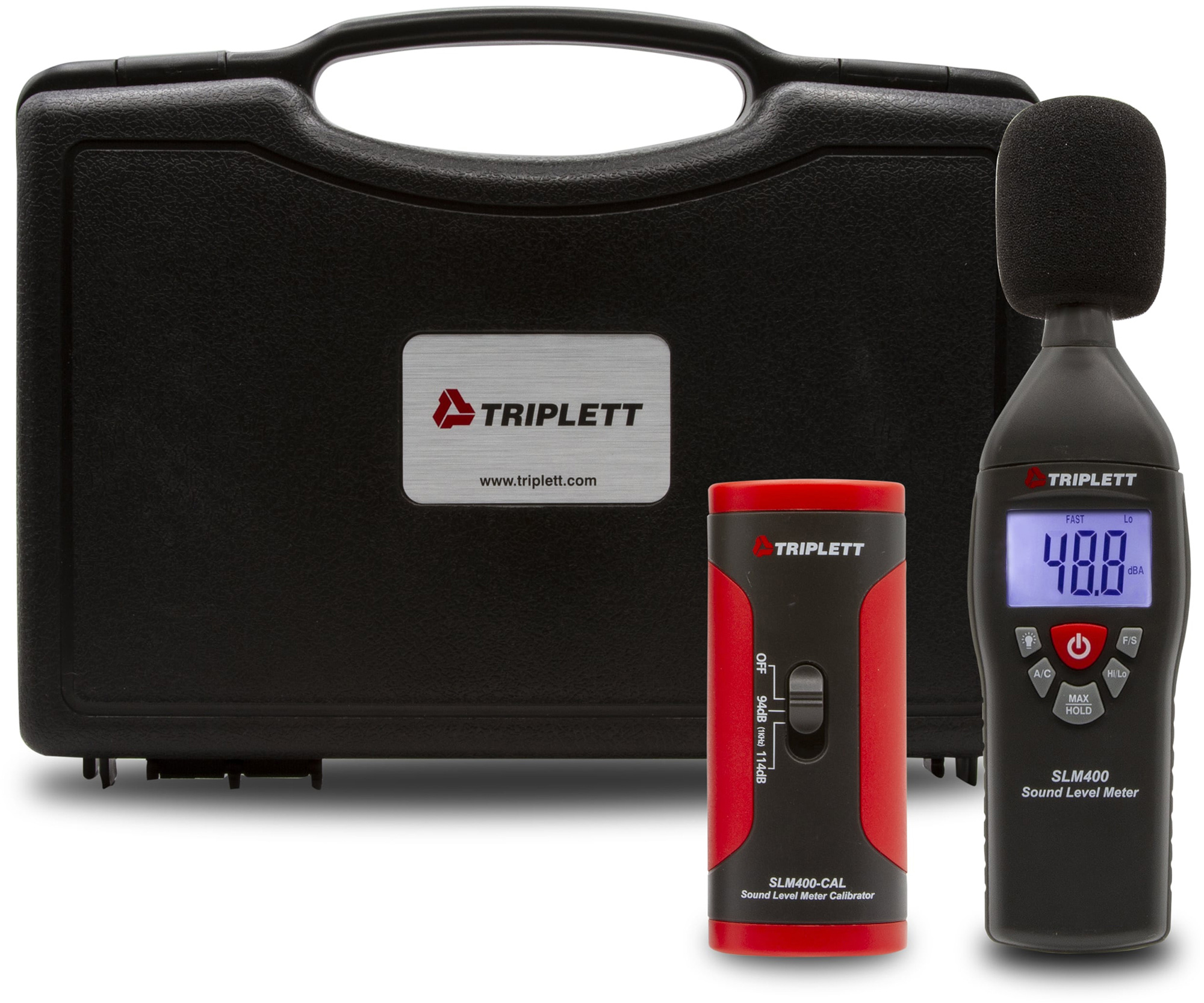 Triplett SLM400-KIT Sound Level Meter / Calibrator Kit Includes SLM400 & Calibrator with Selectable 94dB and 114dB @1kHz TRIPL-SLM400-KIT