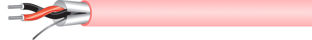 West Penn 454 1P 22G Stranded Shielded Miniature Line Level Audio Cable - Pink - 1000 Foot WP-454PK1000