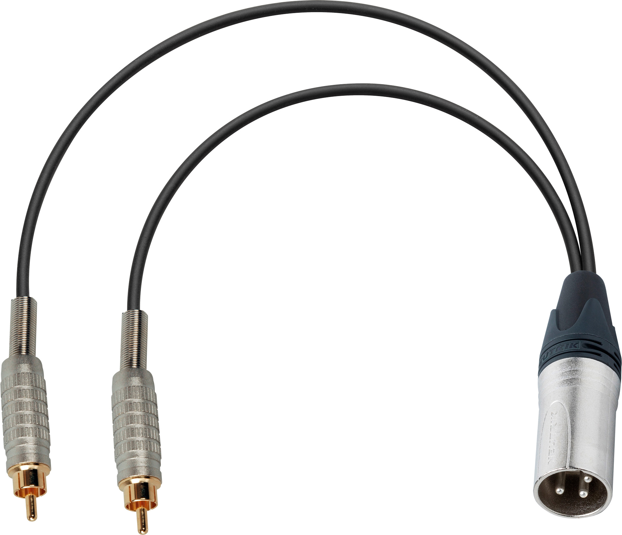 XLR Male to Dual RCA Male YCable