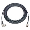 Laird 1855-B-BRA-10 Belden 1855A SDI/HDTV Sub-Mini RG59 BNC to Right-Angle BNC Cable Black - 10 Foot