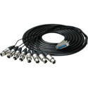 Sescom 25MD-XF-M25 Audio Cable Mogami 25-Pin D-Sub Male to 8 XLR Female w/ 24in. Fanouts Tascam/Digi - 25 Foot