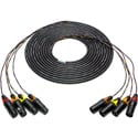 Sescom 4XLM-4XLF-10 Snake Cable 4-Channel XLR Male to XLR Female - 10 Foot