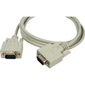 DB-9 Serial Male - Male Molded Cable 25ft Beige