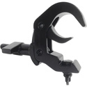 ADJ QUICK RIG CLAMP BLK Black Power Coated Heavy Duty Warp Around Low Profile Hook Style Clamp Supports 1.96-In Tubing