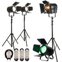 ADJ Variable White Stream Pak includes 3 x COB Cannon Wash/1 x ADJ Encore FR150Z/3 x BAR001/3 x ADJ LTS-6/4 x Accu-Cable