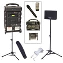 Amplivox SB8001 Titan Wireless Portable PA Bundle with Handheld Mic With embedded Bluetooth