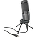 Audio-Technica AT2020USB-Plus Podcast/Voiceover Cardioid Condenser USB Studio Microphone