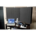 Auralex DESKMAX Stand-Mounted Acoustic Panel Kit with stands - 2x2 Ft x 3 Inch Thick Pair