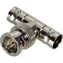 Connectronics B-2BF 75 Ohm BNC Male to 2 BNC Female Adapter