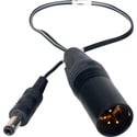 Laird BD-PWR1-01 Blackmagic Design Power Cable - 2.5mm DC Plug to 4-Pin XLR Male - 1 Foot