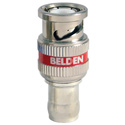 Belden 1505ABHD1 6GHz 1-Piece BNC Compression Connector for 1505A/RG59 Cable - Red Band
